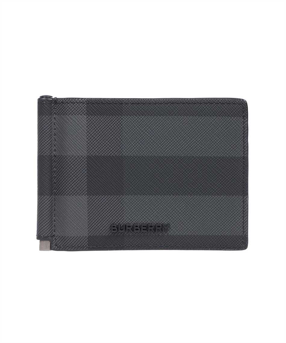 Check Money Clip Wallet in Charcoal - Men | Burberry® Official