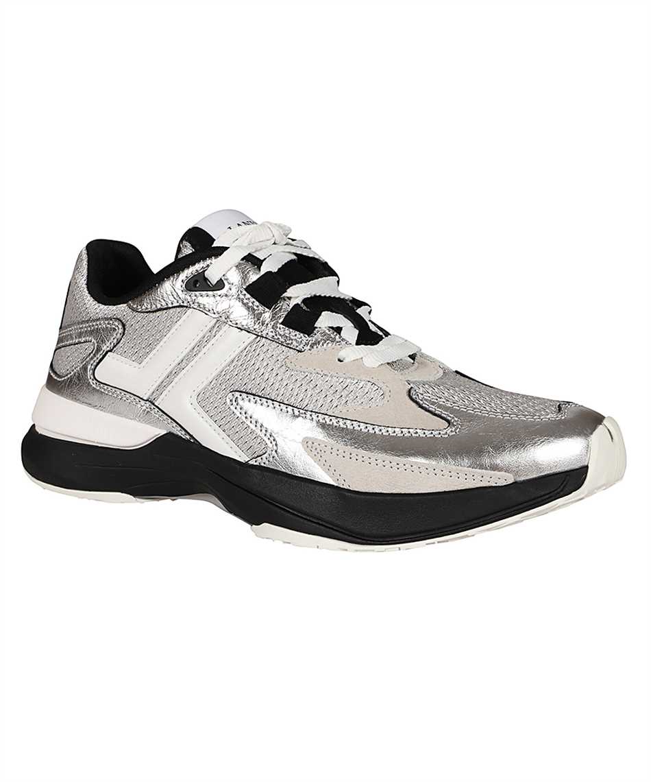 Lanvin FU SKAK02 CRMT E26 CRINKLED METALLIC LEATHER Sneakers 2