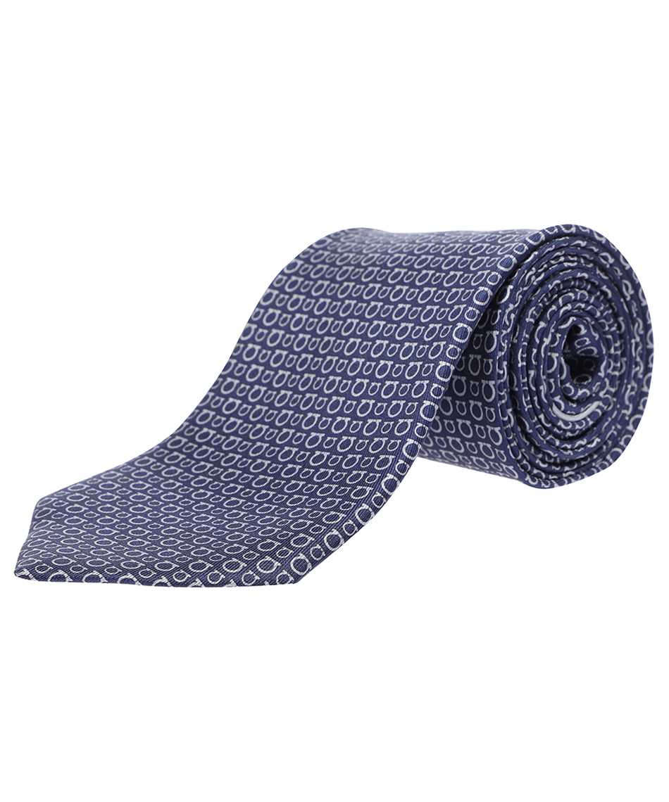 Salvatore Ferragamo 358494 GANCINI PRINT SILK Krawatte 2