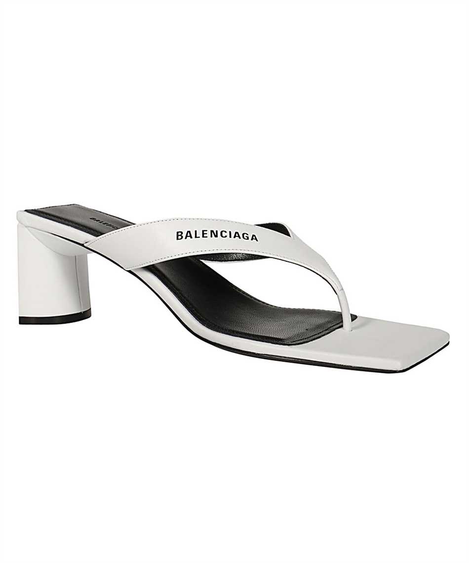 Balenciaga 609639 WAWNA DOUBLE SQUARE Sandals White