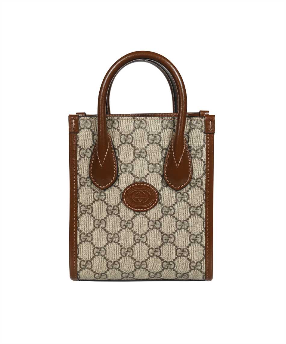 Gucci 671623 92tcg mini shopping bag brown