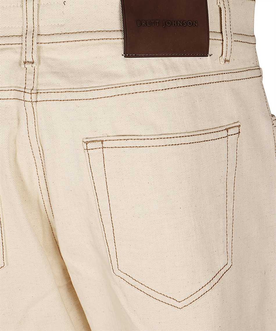 Brett Johnson SS26P15DFLEECR COTTON LINEN 5 POCKET DENIM Jeans 3
