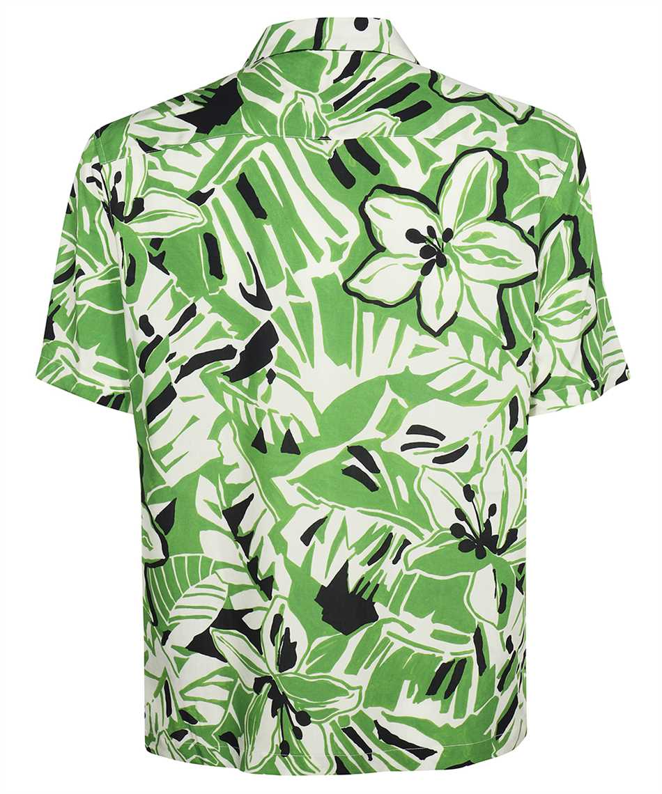 MACRO HIBISCUS BOWLING SHIRT-