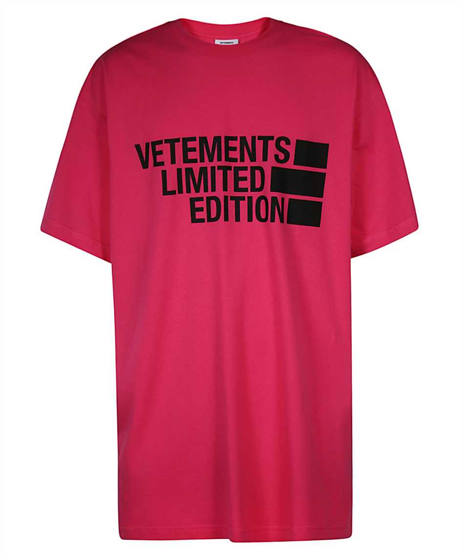 Vetements UE51TR810P BIG LOGO LIMITED EDITION T-shirt Pink