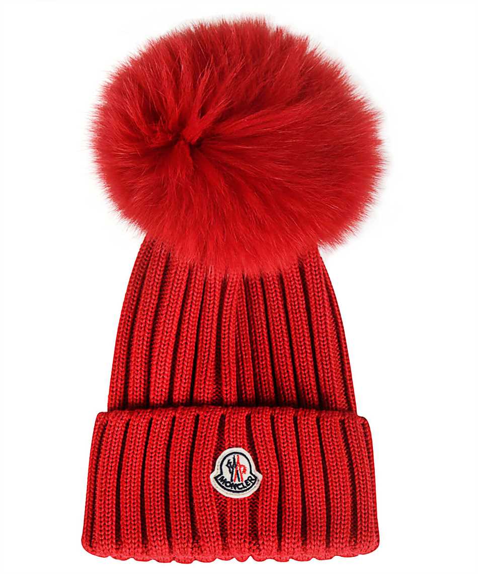 red moncler beanie