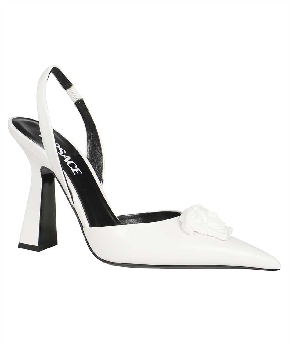 Versace 1001207 DVT2P LA MEDUSA SLING-BACK Sandals White