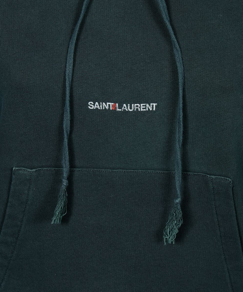 saint laurent green hoodie