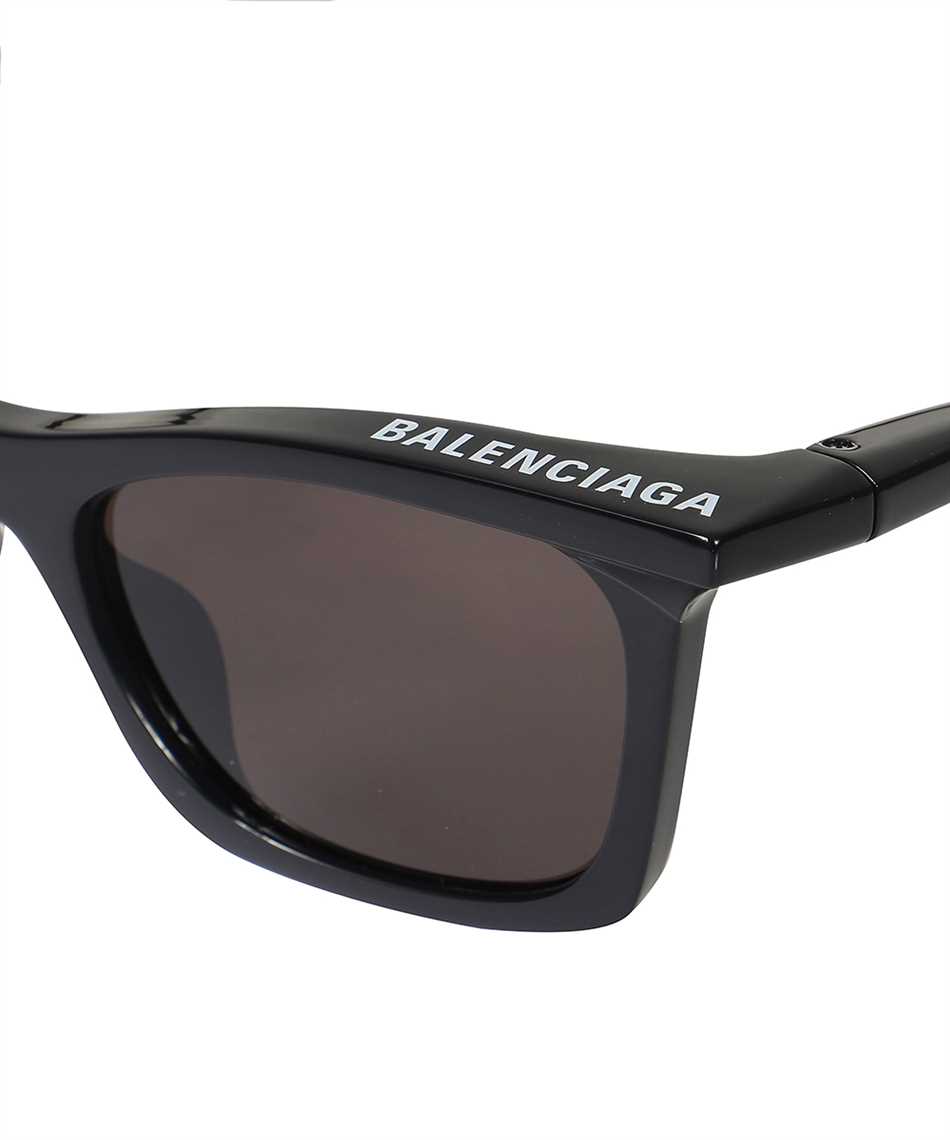 balenciaga black rectangle sunglasses