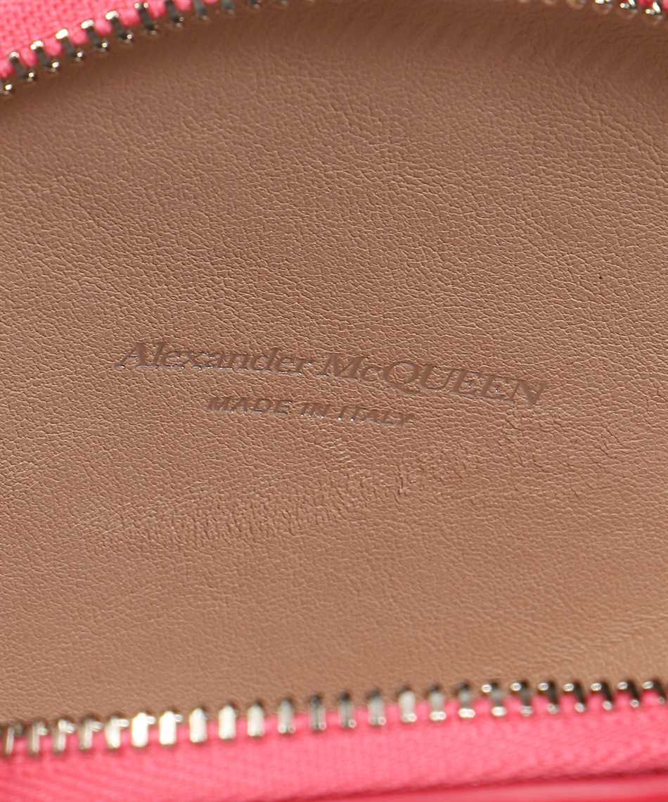 Alexander McQueen 683653 1BL26 CURVE ZIP COIN Wallet Pink