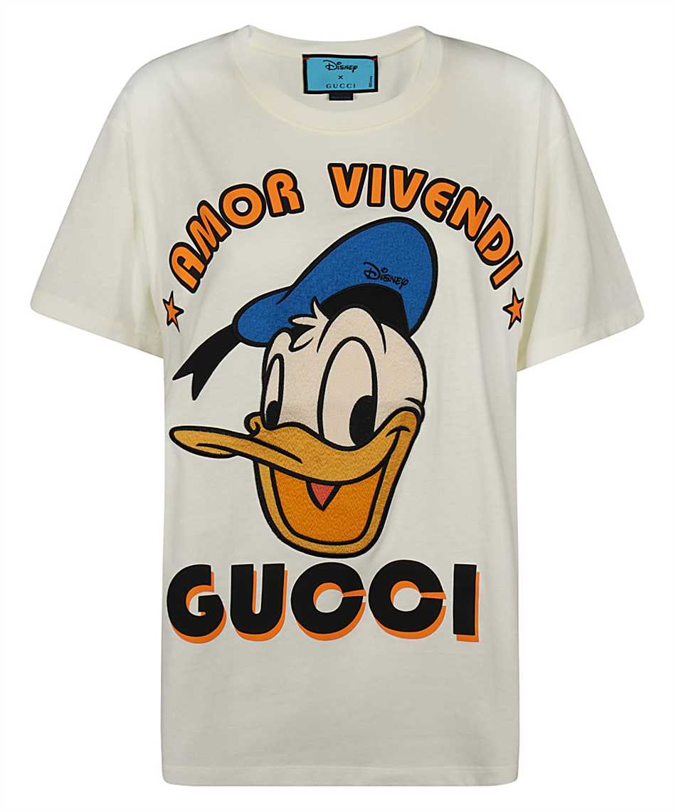 Gucci 615044 XJDBJ DONALD DUCK T-shirt White