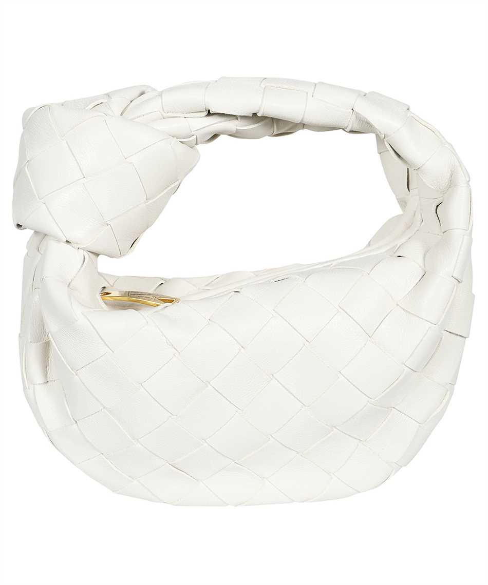 Candy Jodie Leather Shoulder Bag in White - Bottega Veneta