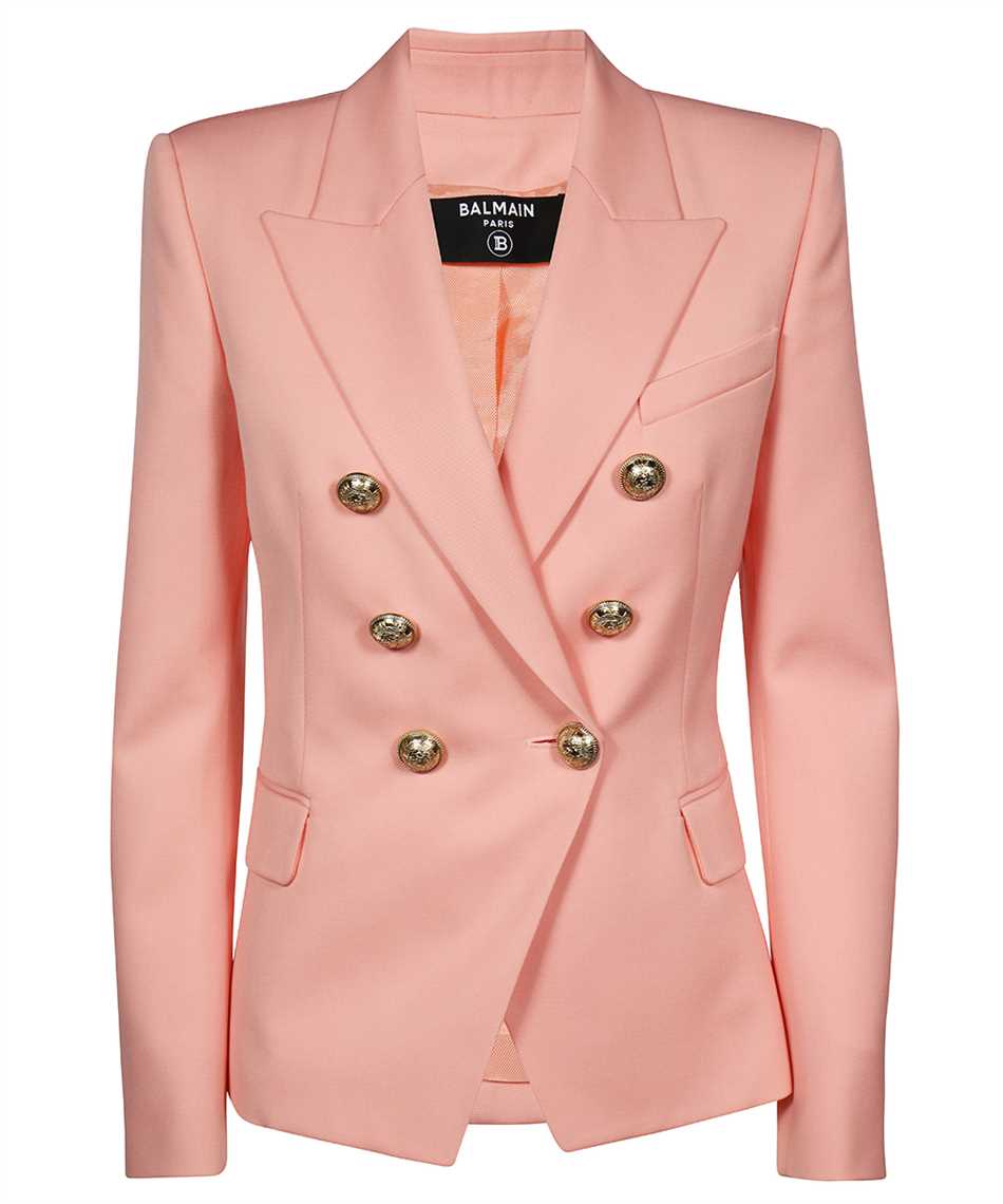 malt Automatisering fokus Balmain TF17110167L DOUBLE-BREASTED Jacket Pink