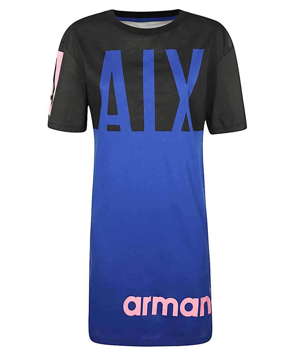 armani exchange blue dress