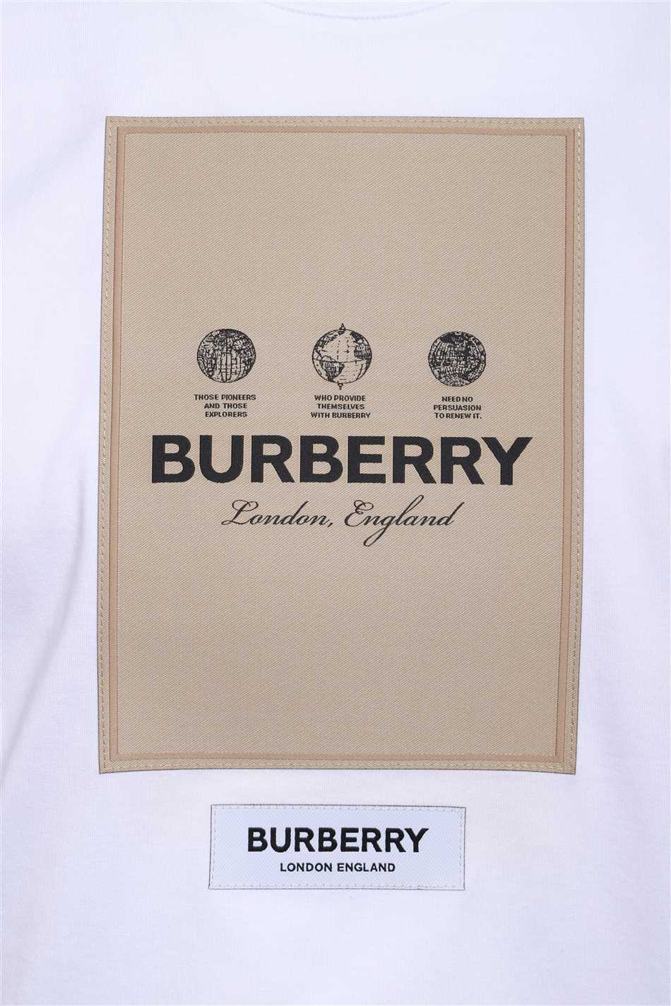 Burberry 8057529 LABEL APPLIQUE COTTON OVERSIZED T-shirt 3