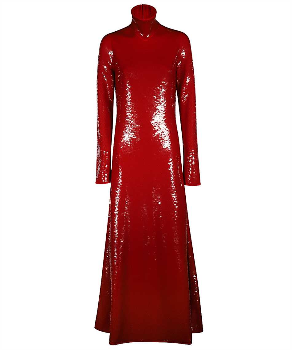 sequin maxi dress red