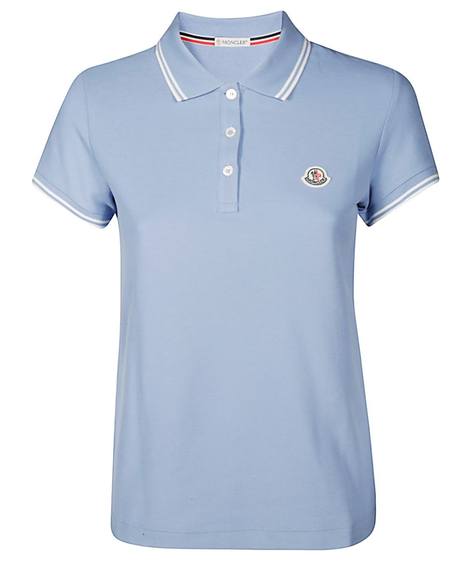 light blue moncler polo