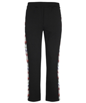 Black with raschel multicolor