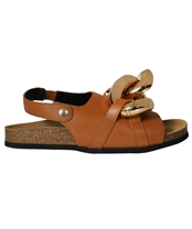 JW Anderson ANW38004A 14002 CHAIN FLAT Sandals Brown