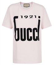 Gucci 615044 XJDZT CRYSTAL 1921 GUCCI T-shirt White