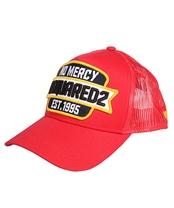 DSQUARED 2-BCM0089 No Mercy Patch Berretto da Baseball in verde