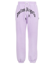 Palm Angels PMCH011F21FLE002 GD CURVED LOGO SWEAT Pantalone Viola