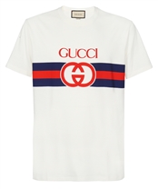 Gucci 548334 XJET1 INTERLOCKING G T-shirt White