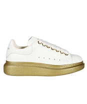 gold alexander mcqueen sneakers